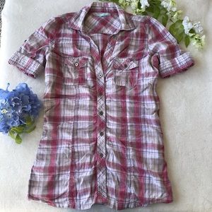 Maurices Plaid Button-Up